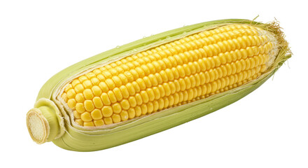 Isolated Fresh Corn on the Cob