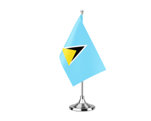 Saint Lucia Table Flag