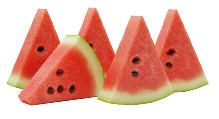 Isolated Watermelon Slices