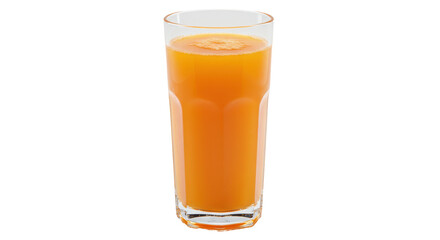 Isolated Glass of Orange Juice