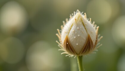 A flower bud on a stem