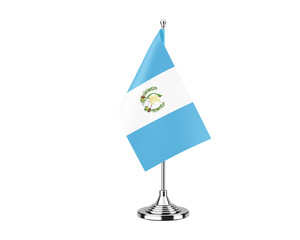 Guatemala small national flag isolate background
