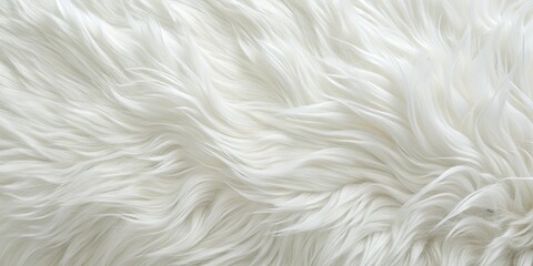 Fototapeta premium Luxurious white fur texture, soft and fluffy, creates an elegant, plush background perfect for premium designs.
