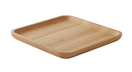Isolated Wooden Tray