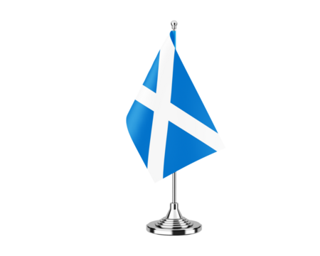 Scotland small national flag isolate background