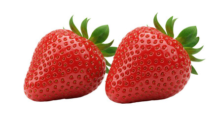 Isolated Strawberries