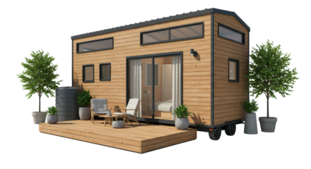 Isolated Tiny House on Wheels