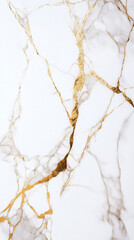 Biały ekskluzywny marmur ze złotym deseniem, tło dla projektu, generative ai 