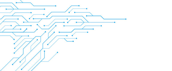 Technology connection digital data and big data concept with a circuit