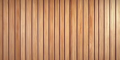 Fototapeta premium Wooden wall background with vertical slats, texture of natural wood paneling for interior design or backdrop. Wooden paneling wall. 