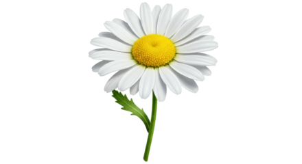Isolated White Daisy Flower