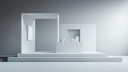 Modern Minimalist Exhibition Booth