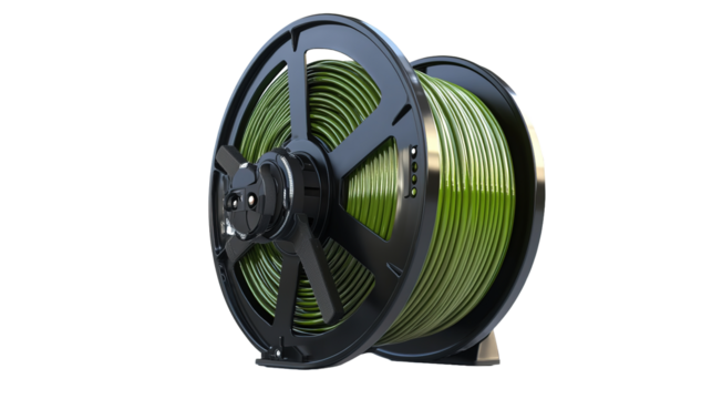 Innovative hose reel design modern home product showcase indoor/outdoor close-up functional aesthetic