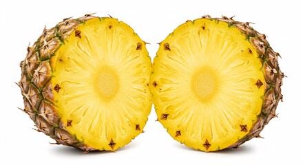 Juicy Pineapple Halves Tropical Fruit,  Sweet and Tangy