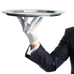 waiter with tray