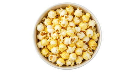 Isolated Bowl of Popcorn