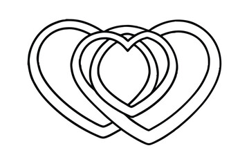 Intertwined Hearts Love, Unity, Symbol, Romance, Design, Valentine, Affection, Relationship, Couple,