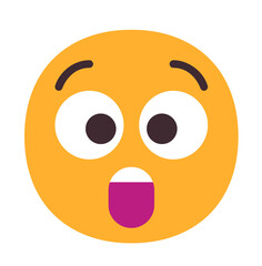 Surprised face illustration 