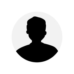Vector flat illustration. Human icon. Avatar, user profile, human icon, profile picture. Suitable for social media profiles, icons, splash screens and as a template. Business concept.