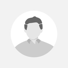 Vector flat illustration. Human icon. Avatar, user profile, human icon, profile picture. Suitable for social media profiles, icons, splash screens and as a template. Business concept.