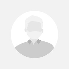 Vector flat illustration. Human icon. Avatar, user profile, human icon, profile picture. Suitable for social media profiles, icons, splash screens and as a template. Business concept.