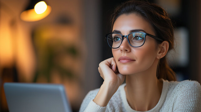 Professional Online Teacher Conducting Virtual Lesson in Home Office