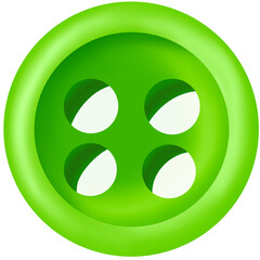 Fototapeta premium Cute Green Buttons