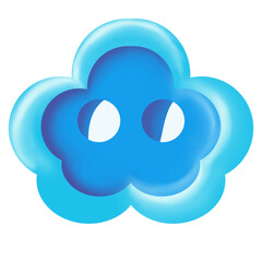 Cute cloud buttons
