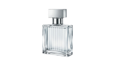 Isolated Clear Perfume Bottle