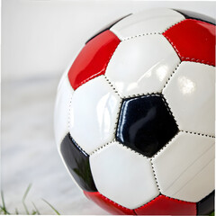 Soccer ball on white background