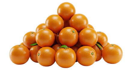 Isolated Pile of Oranges