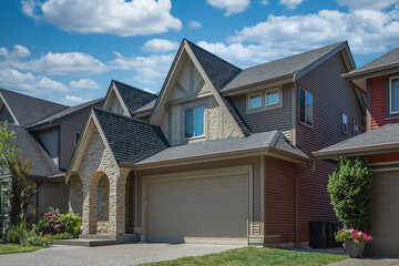 New Modern big family private Houses. Exterior of modern Houses.