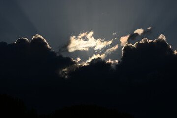 sunrise in the mountains