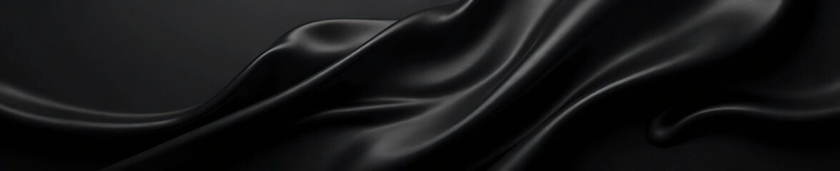 Fototapeta premium Smooth and sleek black plastic background perfect for displaying products and designs, glossy, minimalistic