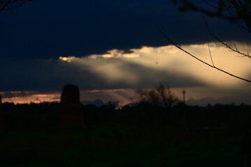 time lapse sunset over city