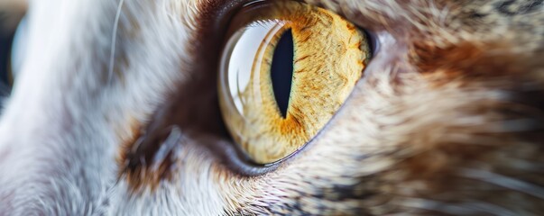 Cat eye close up fur wildlife kitten look mammal mystery gaze face wild vibrant.