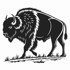 bison black sihouette vrctor © MK