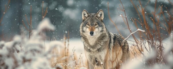 Wilderness wolf nature carnivore mammal predator wildlife portrait fur grey.