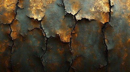 Cracked rusty metal texture background