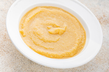 Apple puree natural ingredients tasty fresh delicious gourmet food background table rustic food top view copy space keto and paleo diet vegetarian and vegan food