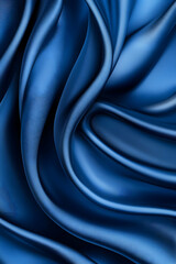 Obraz premium Flowing luxurious blue fabric