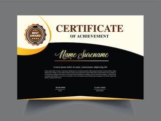 Professional Certificate design template concept