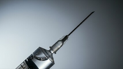 Syringe with Needle CloseUp
