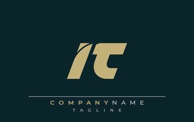 IT Sleek Geometric Logo Design. Neutral colors and minimalist style create a professional and contemporary impression, suitable for branding and corporate identity.