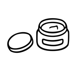 シンプルなクリームのイラスト素材