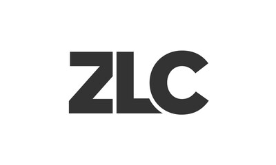 ZLC logo design template with strong and modern bold text. Initial based vector logotype featuring simple and minimal typography. Trendy company identity.