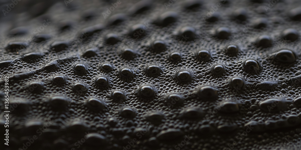 Poster close up of frog skin showcasing bumpy texture