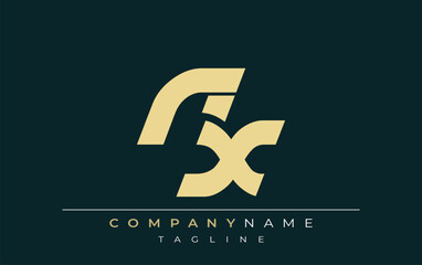 NX Sleek Geometric Logo Design. Neutral colors and minimalist style create a professional and contemporary impression, suitable for branding and corporate identity.