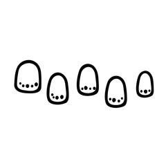 シンプルなネイルのイラスト素材
