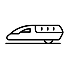 Train editable outline icon design.